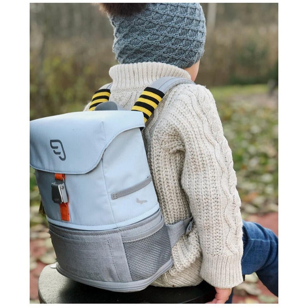 Jetkids by Stokke Crew Backpack Light Blue & Gray Travel Backpack - Picture 3 of 16